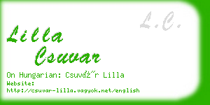 lilla csuvar business card